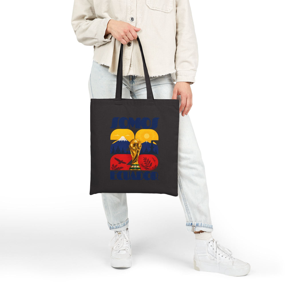 Somos Ecuador Tote Bag — Vintage World Cup Football Design