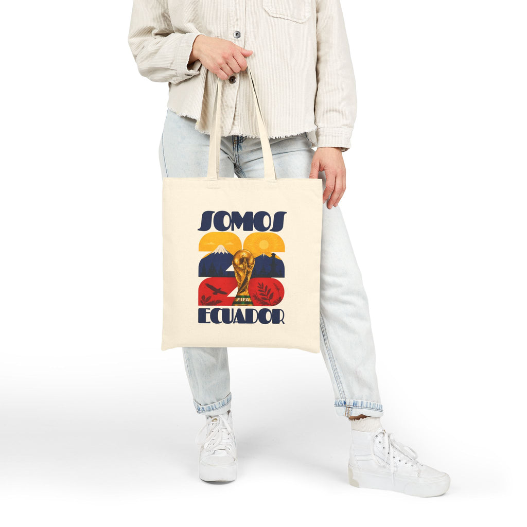 Somos Ecuador Tote Bag — Vintage World Cup Football Design