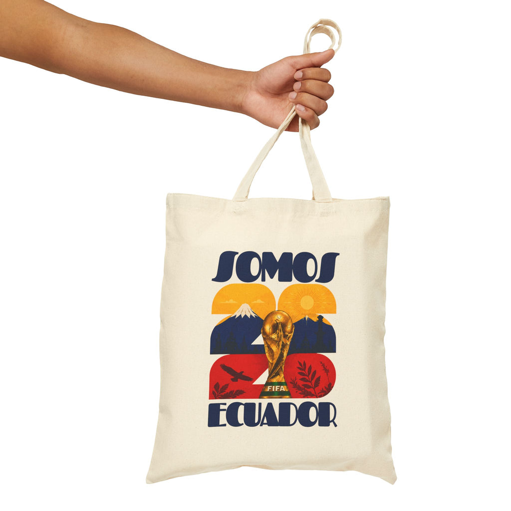Somos Ecuador Tote Bag — Vintage World Cup Football Design