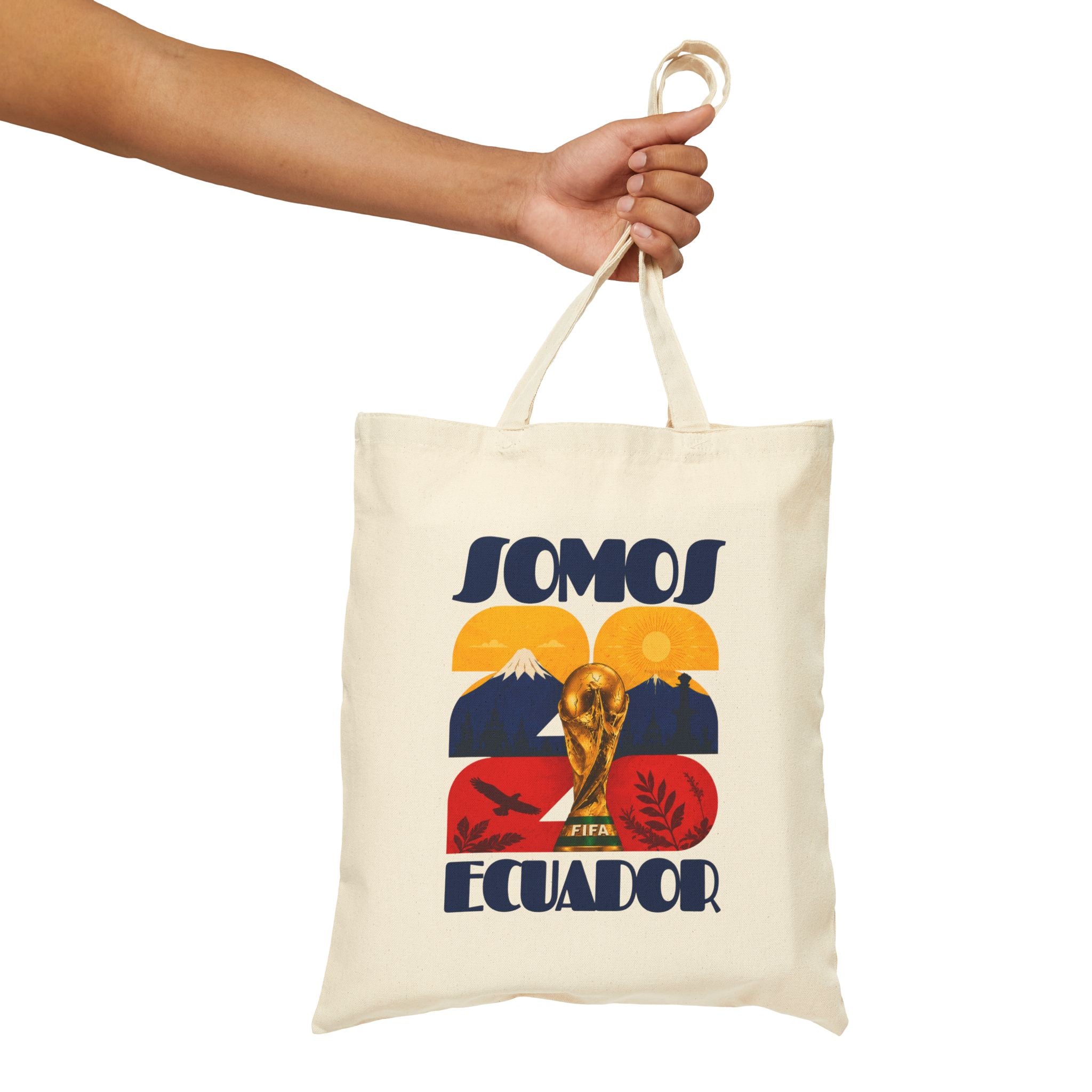Somos Ecuador Tote Bag — Vintage World Cup Football Design