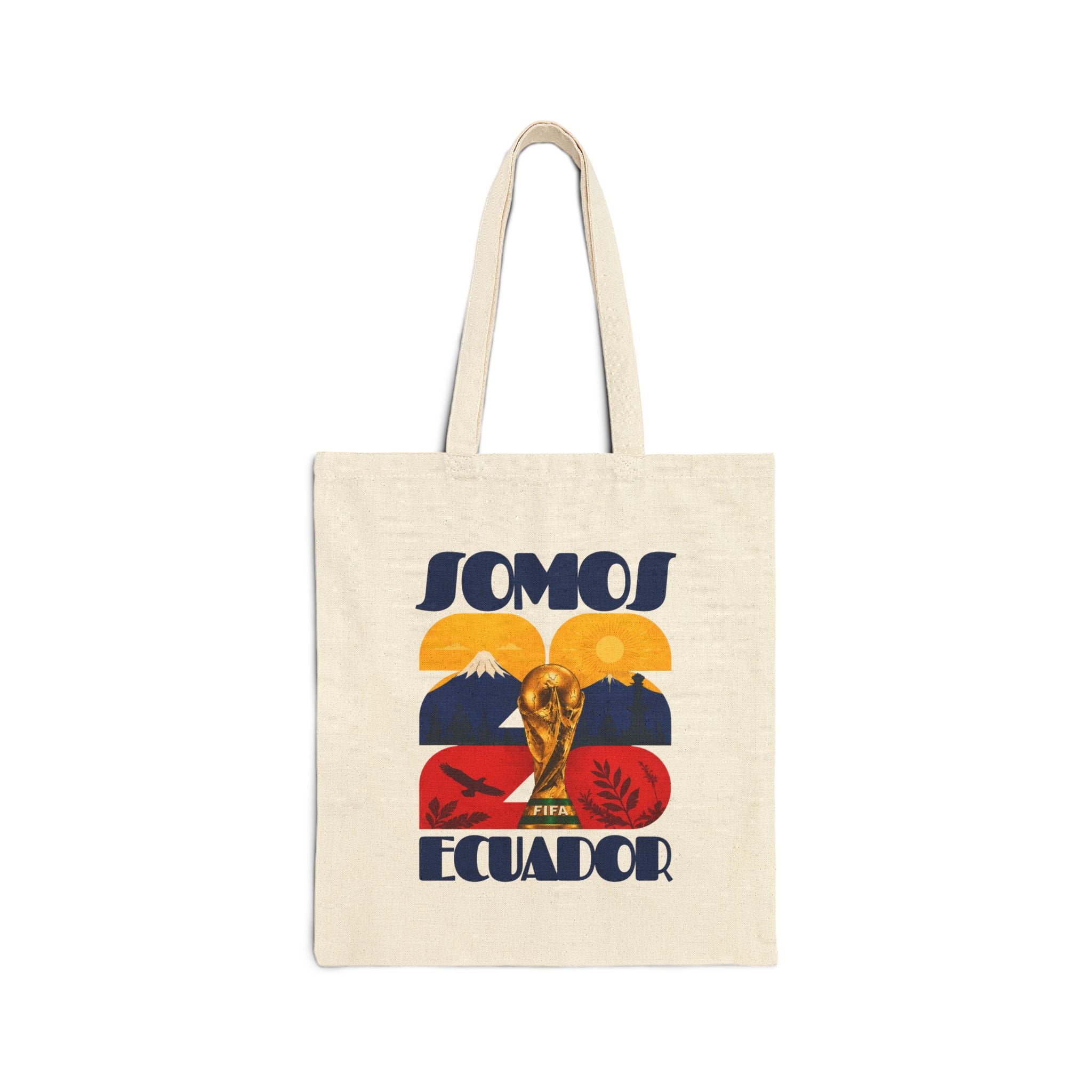Somos Ecuador Tote Bag — Vintage World Cup Football Design